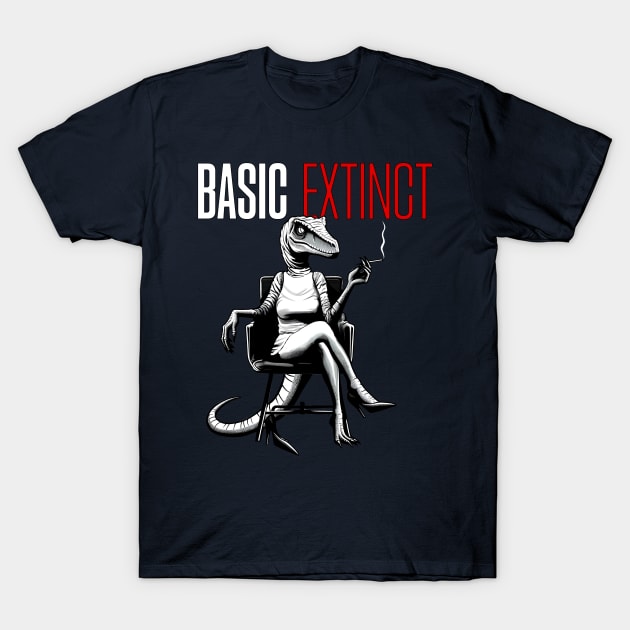 Basic Extinct - Funny Dinosaur Movie T-Shirt by Shirt for Brains